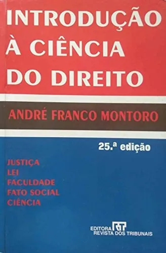 comprar Introducao A Ciencia Do Direito De Andre Franco Montoro P Ed. 2000 De Andre Franco Montoro Pela Revista Dos Tribunais