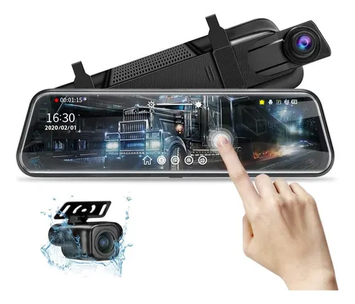 comprar Cámara Visión Nocturna Espejo 10''  1080p Pantalla Táctil