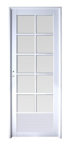 Puerta Aluminio 70x200 3/4 Vidrio Repartido M510 Abershop