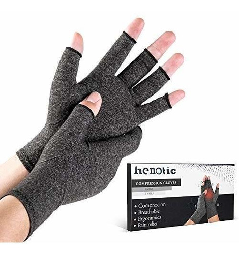 2 Pairs Arthritis Compression Gloves For Women Men, Fingerle