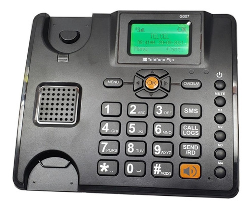 Telefono Rural Remplaza A Huawei F317 +chip Telcel Color Negro