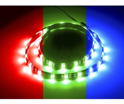 Tira Led De Iluminación Rgb Con Aura Sync 60cm Adaptador Rgb