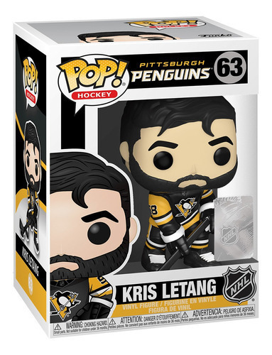 Funko Kris Letang 63 Pittsburgh Penguins Nhl Hockey