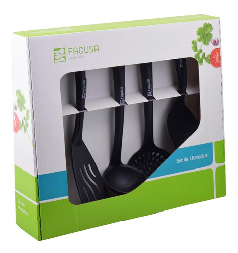 Set De Utensilio Facusa Nylon X 5 Piezas