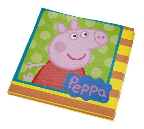 Guardanapo Peppa Pig 25x25cm C/ 16 Unidades - Regina Festas