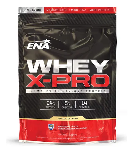 Ena Proteina Whey X Pro 1 Lb Vainilla + Cafeina X 70 Gr