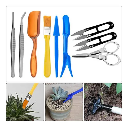12 Piezas De Herramientas De Trasplante Manual, Herramientas