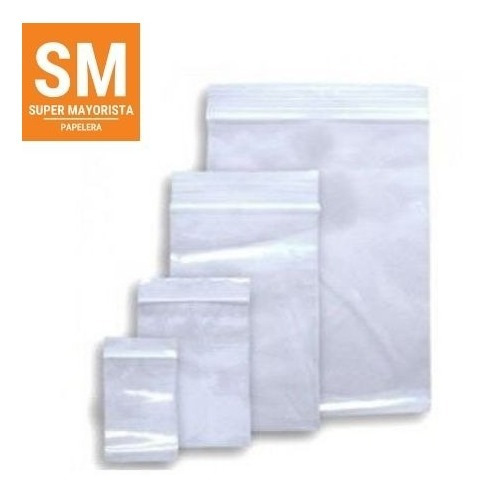 Imagen 4 de 9 de Zipper 17x25 Bolsa Con Cierre Hermético Bulto X1000 U