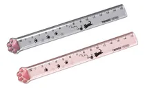 Comprar Regla 15 Cm Gatito Transparente Qiwi Rosa Negro Color Regla 15cm