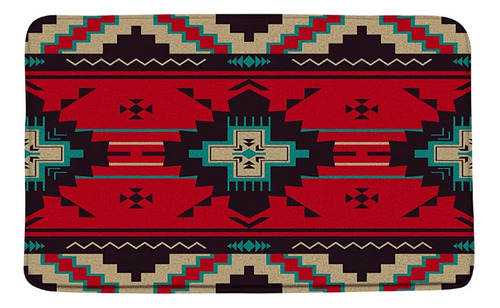 Zkjsmgs Aztec Bath Mat Southwestern Nativo Americano Tribal 