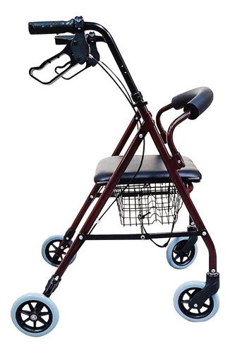 Andadera Rollator Vino 2 En 1, Silla Y Andadera De Aluminio