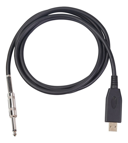 2m Guitar Bass 1/4'' 6.35mm Jack For Usb Link Instrument