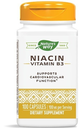 Niacina (vitamina B3) 100 Caps 100 Mg Niacin Vitamin B3