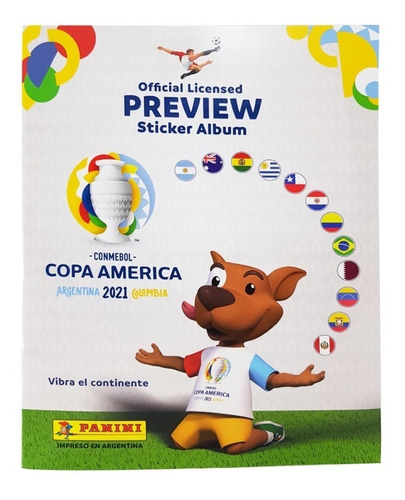 Copa America Preview Album Vacio -  Barata La Golosineria