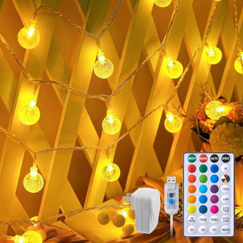 Luces De Hadas De Globo De Cristal De 33 Pies 100 Led C...