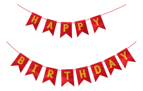 Banderines Con Diseño De Feliz Cumpleaños, Tira De La Bander