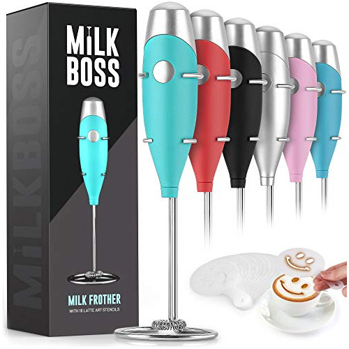 Mighty Milk Frother Handheld Whisk Mixer - Coffee Froth...