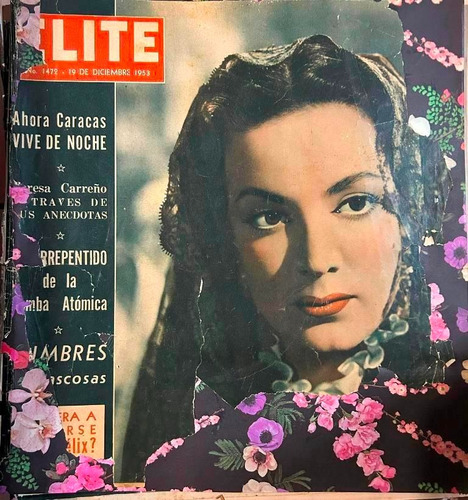 Revista Elite N° 1472 Dic 19 De 1953 Articulo Teresa Carreño