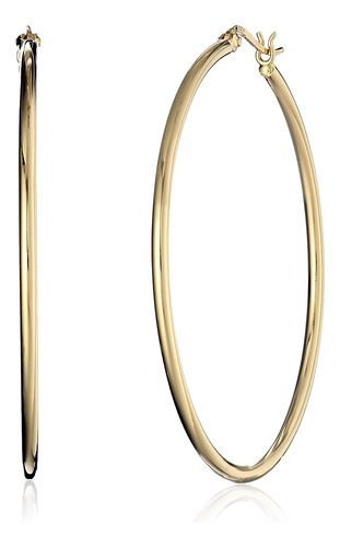 Collection Classic Polished Tube Hoop Earrings In Silver