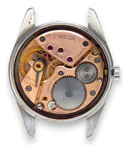 Caja Omega Acero Ref 2990-1 36 Mm Cal. 267 Vintage 1961 Plateado (Usado)