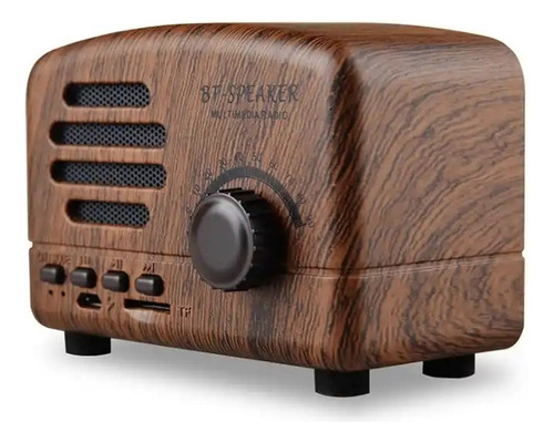 Parlante Y Radio Vintage Retro Con Conexión Bluetooth.