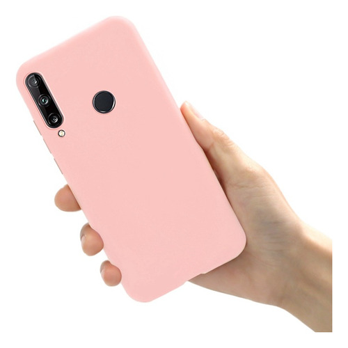 Estuche Silicone Case Compatible Con Huawei Y7 2019 Gamuza 