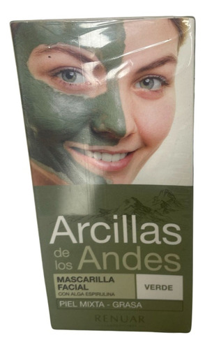 Mascarilla Facial Renuar Arcillas De Los Andes Verde X 70 Gr