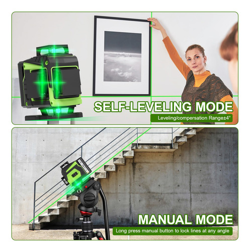 Nivel Láser 4d Profesional 16 Líneas 360 Marca Modelo