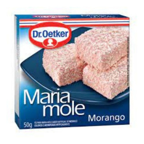Mistura Em Pó Para Maria Mole Sabor Morango Dr.oetker 50g.