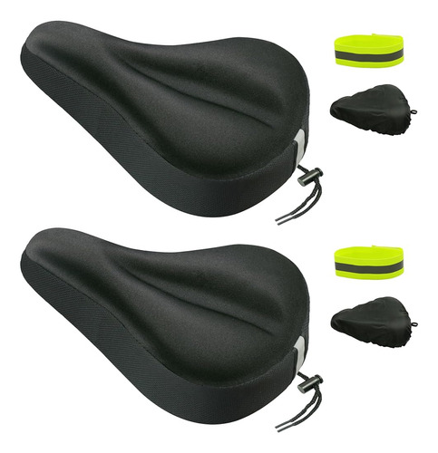 Geronmine Gel Bike Seat Cover Padded Bicycle Saddle Covers P