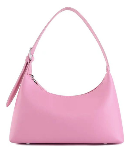 Cartera Mini Bag Hobo Importada Rosa Liso