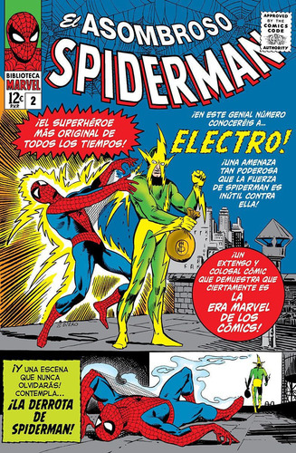 Biblioteca Marvel: El Asombroso Spiderman 2, De Jack Kirby. Serie Spiderman, Vol. 2. Editorial Panini, Tapa Tapa Blanda En Español