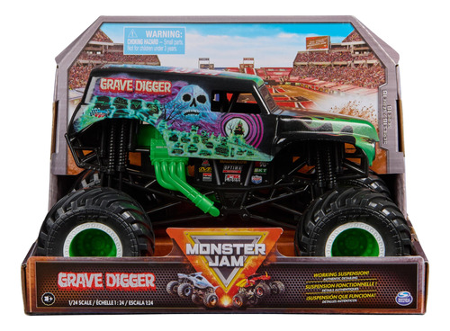 Monster Truck Monster Jam Grave Digger 1 Fundido A Presión P