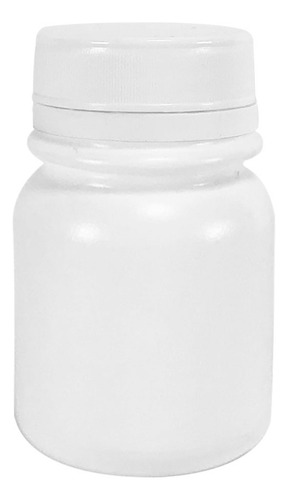 Pote Plástico Para Cápsulas 30ml C/ Tampa Lacre (50 Peças) Sabor Branca