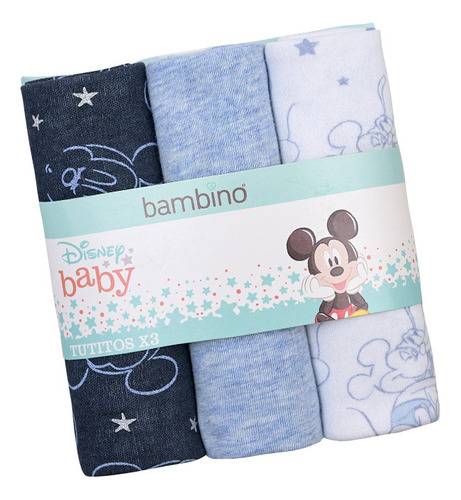 Tutitos Tutos Para Bebe Bambino Set 3 De Algodón Disney