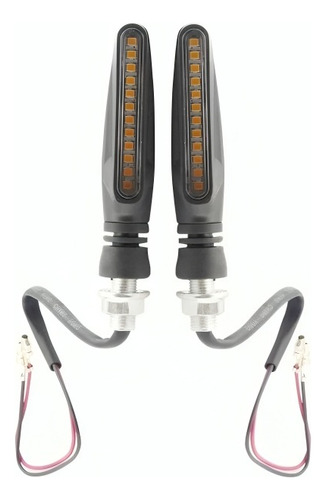 Luces Intermitentes Para Moto 12 Ledluz Ambar Con Movimiento