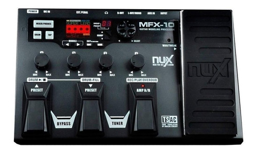 Pedal de efecto NUX Multi-Effects Processor MFX-10  negro