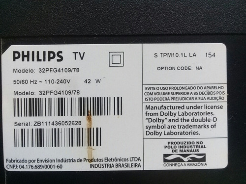 Placa Tcon Philips 32pfg4109 -tpv-lc320euj