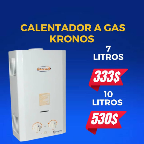 Calentador A Gas Kronos 10 Litros 