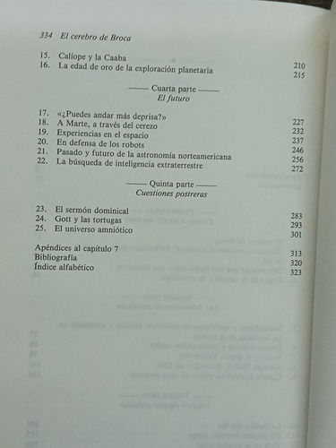 Imagen 4 de 5 de El Cerebro De Broca * Carl Sagan * Critica * Tapa Dura *