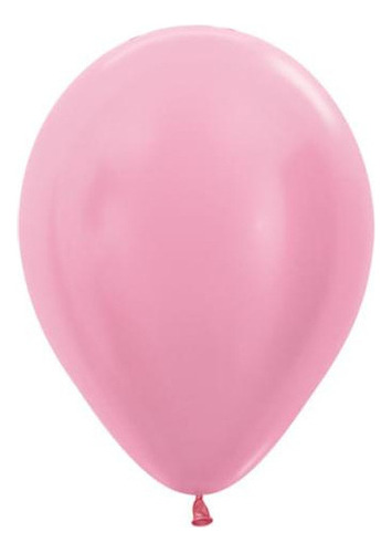 Balão Látex Satin R5 50 Unidades Balloons Cor Rosa pink