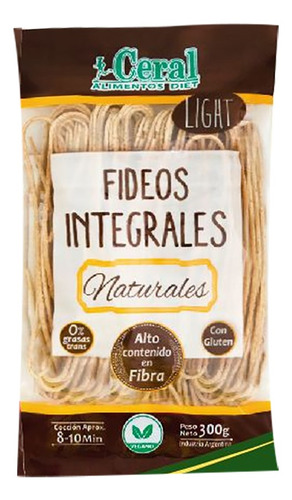 Fideos Integrales Naturales Ceral 300 G.