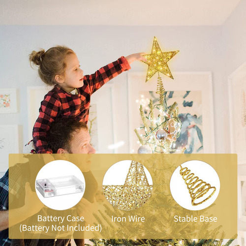Decoración De Árbol Para Árbol De Navidad, Diseño De Estrel