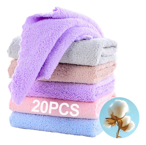 Jj 20 Toalla Facial Suave De Microfibra Superabsorbente