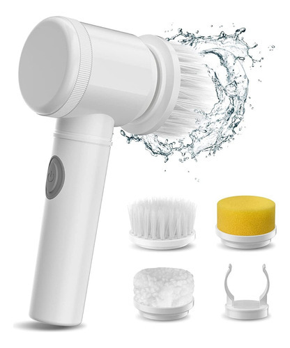 Cepillo Limpieza Electrico 5 En 1 Usb Recargable Cocina Baño