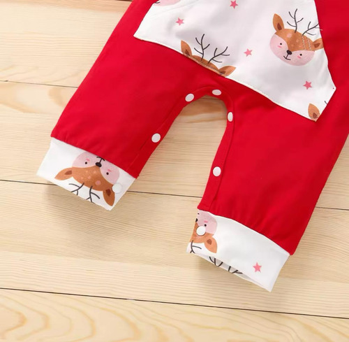 Ropa Primera Navidad Bebé Pants Con Capucha First Christmas