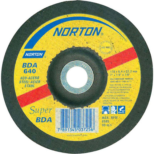 Disco De Desbaste Super 7x7/8 Bda640 Norton