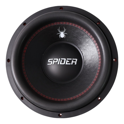 Subwoofer Doble Bobina Spider De 12 Pulgadas 4000w Sr-12max2 Negro/rojo