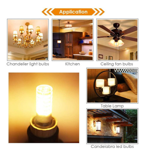 Bombilla Led E11 75w 100w Halgeno, Blanco Clido 3000k, Base
