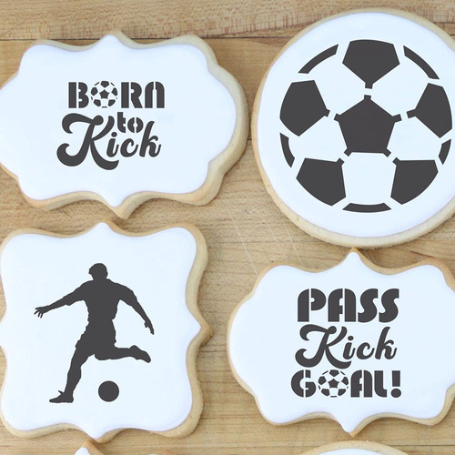 Futbol Plantilla Galleta Para Fiesta Cumpleaño Valor